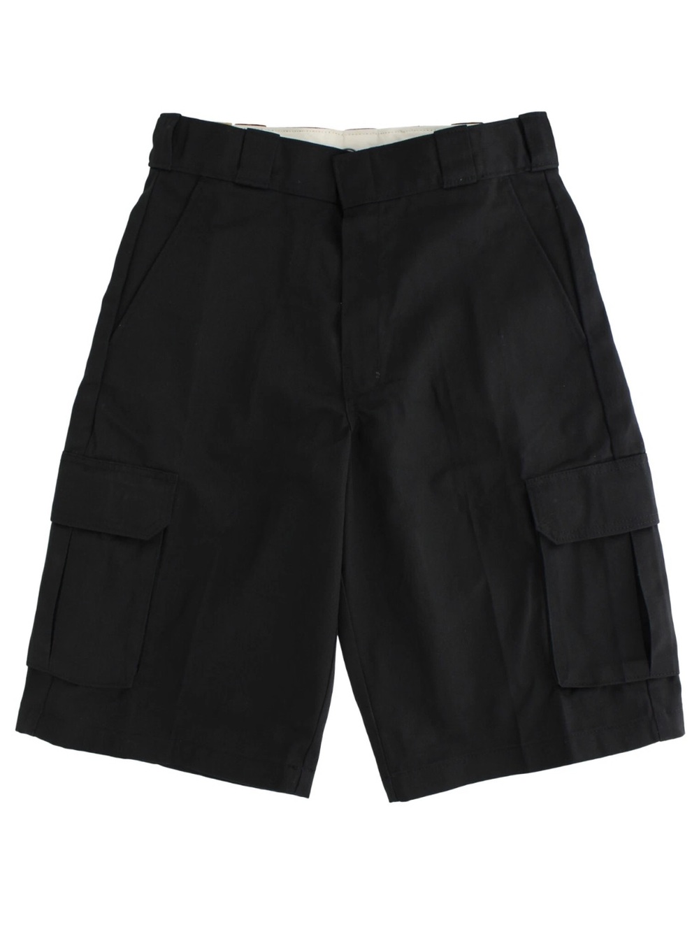 DICKIES Men's Black loose fit Cargo Shorts 12" Inseam, Heavy Work Canvas size 42